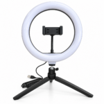 Aro de Luz Selfie con Trípode y Soporte para Móvil