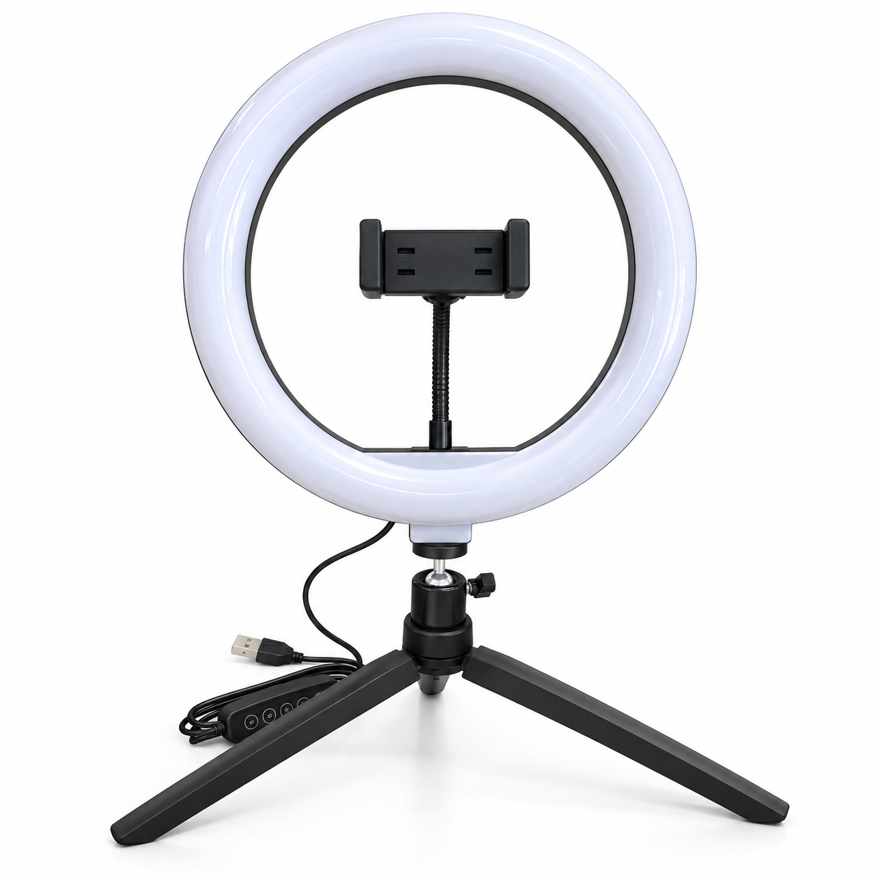 2241_2 Aro de Luz Selfie con Trípode y Soporte para Móvil - Imagen 1