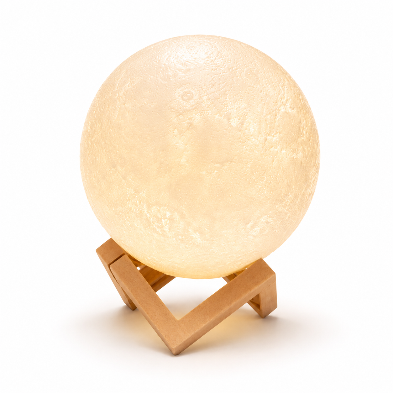 2243_3 Lámpara Luna Llena 3D con Soporte - Imagen 1
