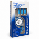 Cable Multicargador Retráctil Kukuxumusu 3 en 1 - Imagen 2