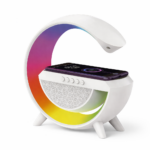 Lámpara LED con Altavoz y Carga Inalámbrica