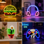 Lámpara Neón LED de Sobremesa con Figuras Surtidas - Imagen 2