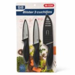 Blíster Santa Ana de 3 Cuchillos de Cocina