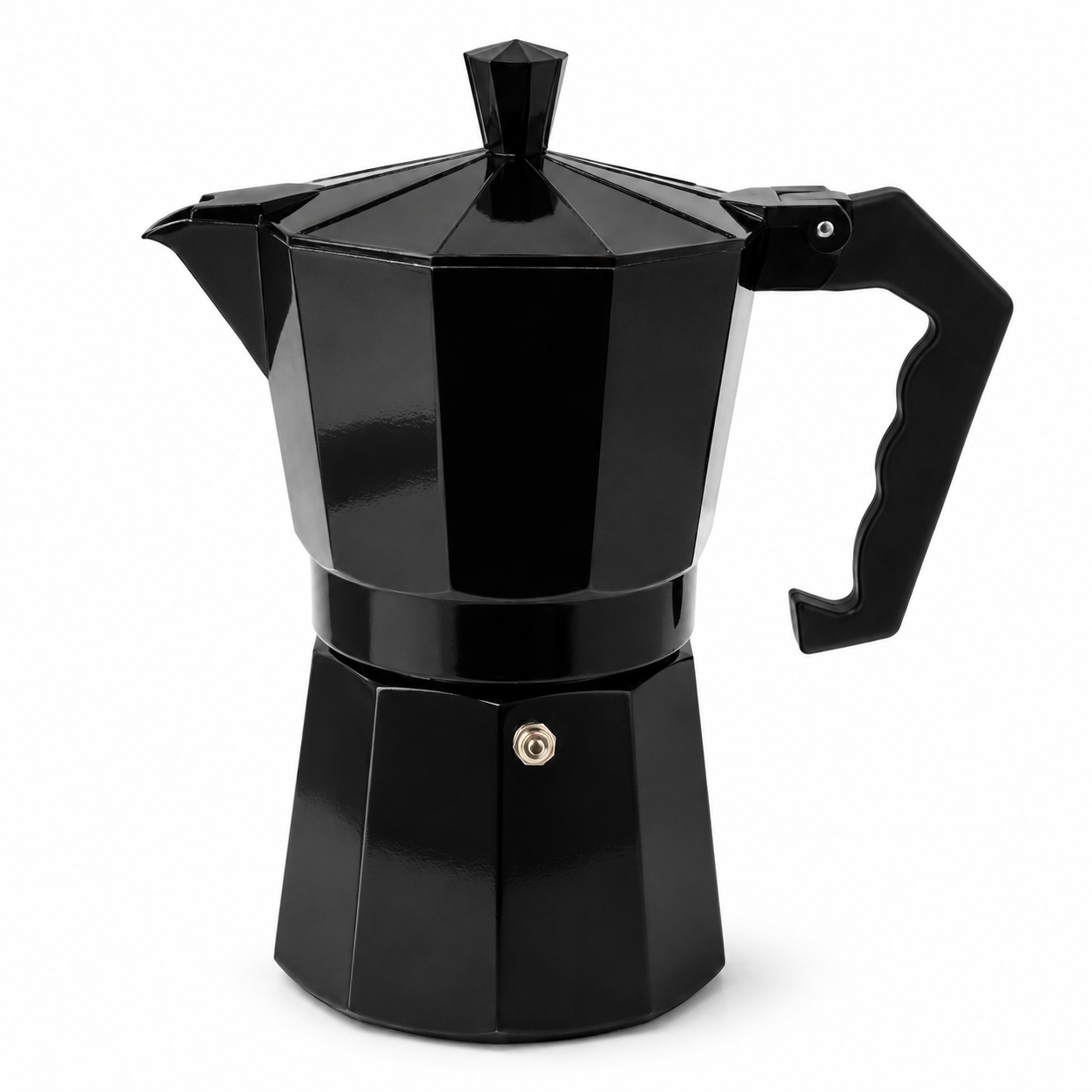 3549_2 (2) Cafetera Italiana Santa Ana 9 Tazas Negra - Imagen 1