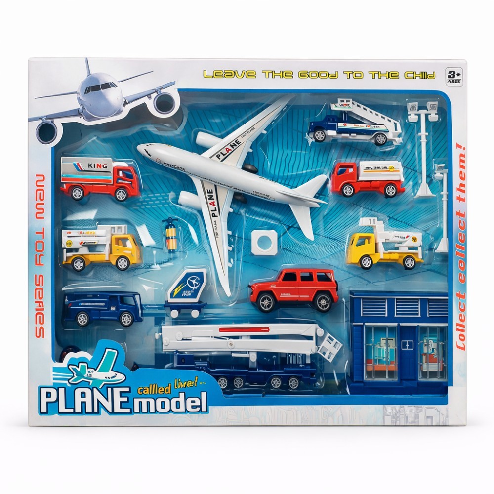 7_1-grande.jpg Set Aeropuerto Plane Model con Avión, Vehículos y Accesorios - Imagen 1