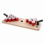 Juego Mini Beer Pong con Base Giratoria