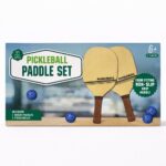 Juego de Pickleball de Madera con 2 Palas y Pelota - Imagen 2