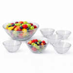 Juego de Macedonia Santa Ana 7 Piezas de Cristal
